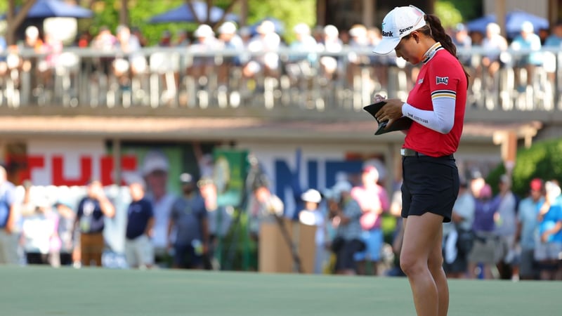 Trägt sich in die Geschichtsbücher ein: Minjee Lee spielt bei der US Women's Open 2022 die besten 54 Löcher seit 1999. (Foto: Getty).