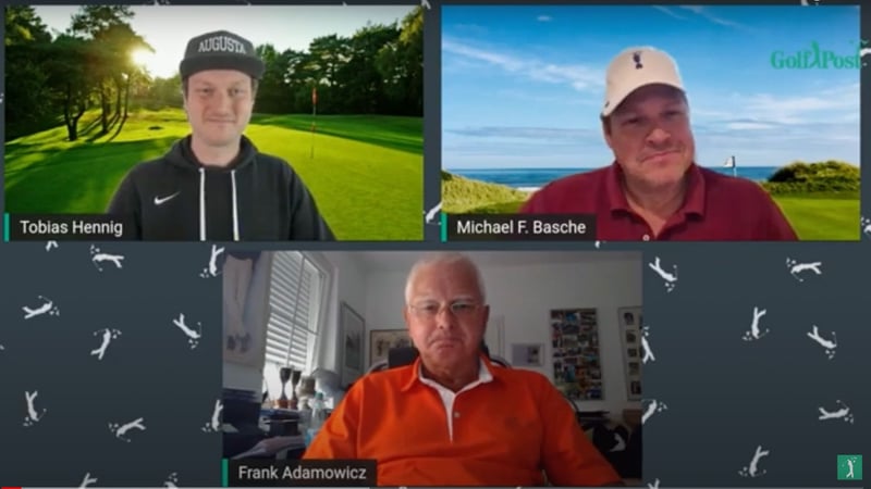 Im Golf Post Talk: Tobias Hennig, Michael Basche und Frank Adamowicz. (Foto: Golf Post)