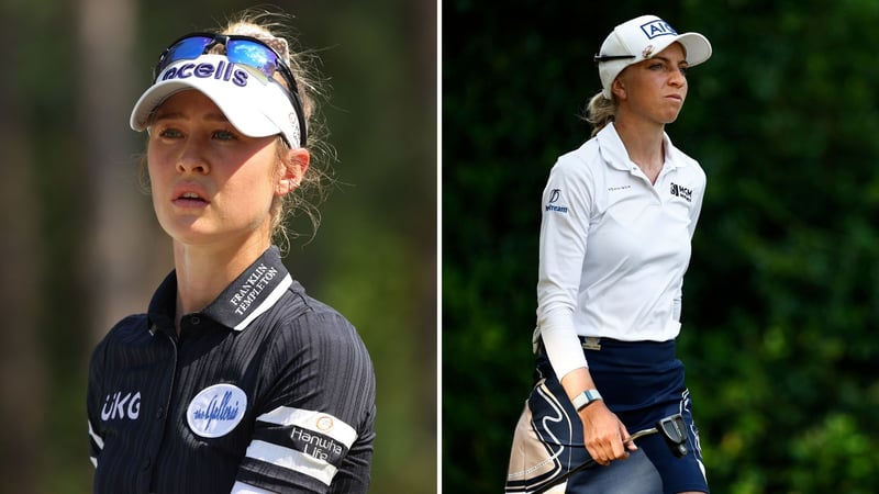 Nelly Korda und Sophia Popov bei der LPGA Tour US Women's Open 2022. (Foto: Getty)