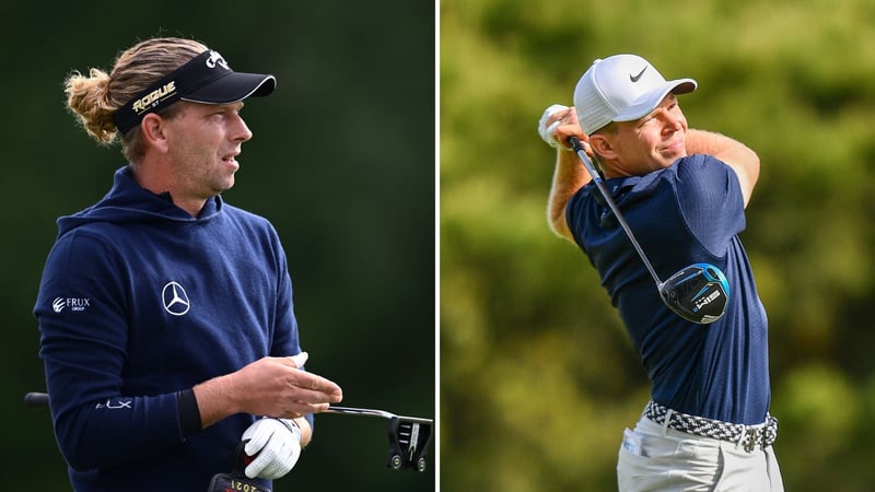 Marcel Siem und Alexander Knappe bei der Porsche European Open 2022. (Foto: Getty)