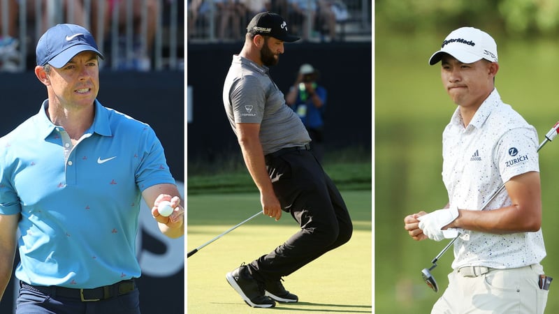 Kämpften sich an Tag 2 der US Open 2022 nach oben: Rory McIlroy, Jon Rahm und Collin Morikawa. (Foto: Getty)