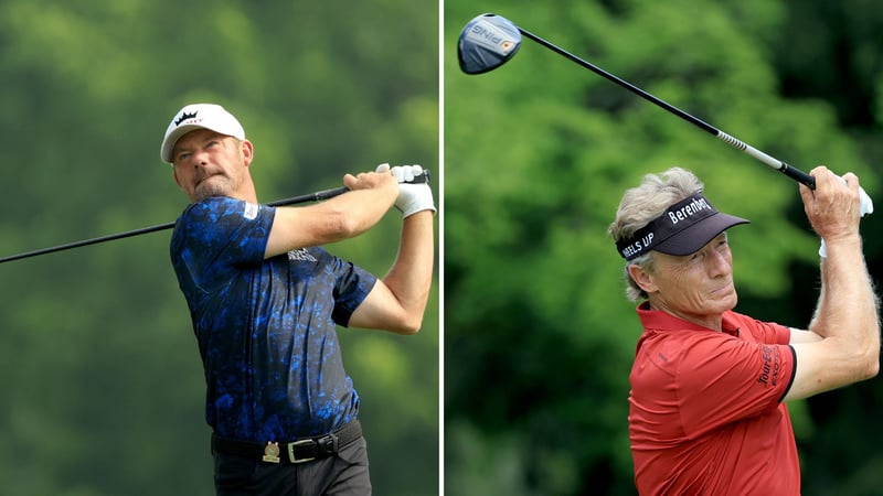 Alex Cejka und Bernhard Langer bei der PGA Tour Champions US Senior Open 2022. (Foto: Getty)