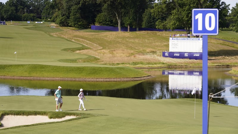 Die Vorbereitungen auf die Women's PGA Championship laufen. (Foto: Twitter/@KPMGWomensPGA)