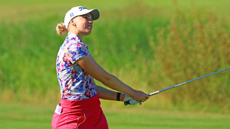 Jessica Karlsson geht als Führende in die beiden Finalrunden. (Foto: DGV/stebl)