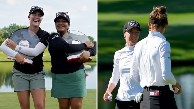 Allen Grund zur Freude: Kupcho (li.) und Salas (zweite v. li.) siegen auf der LPGA Tour. Popov gemeinsam mit Anne van Dam zum Top-Ergebnis. (Foto: Getty)