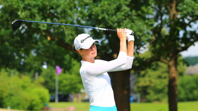 Esther Henseleit in Runde 2 des Amundi german Masters. (Foto: DGV/Stebl)