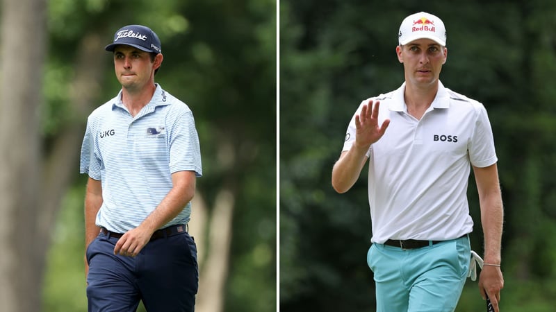 J.T. Poston (li.) führt auch nach dem Moving Day auf der PGA Tour, während sich Matthias Schwab (re.) weiter in den Top 10 hält. (Fotos: Getty)