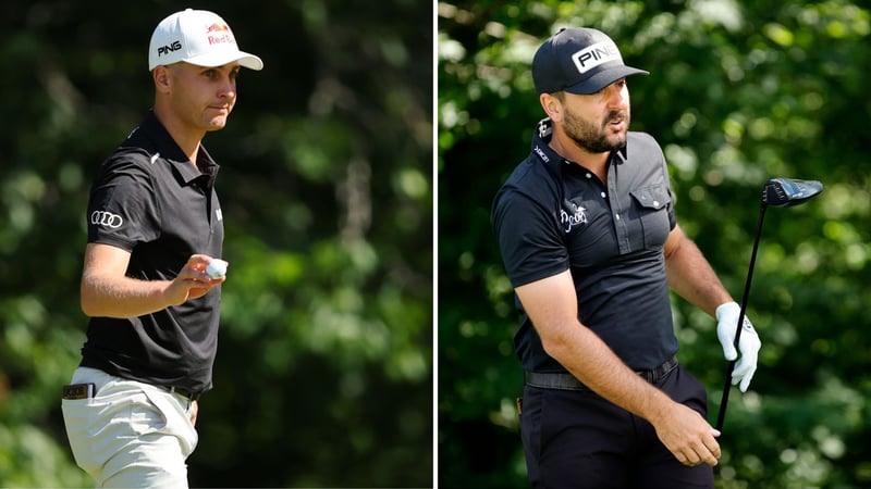 Matthias Schwab (li.) liegt auf der PGA Tour gut im Rennen, Stephan Jäger (re.) muss hingegen Plätze einbüßen. (Fotos: Getty)