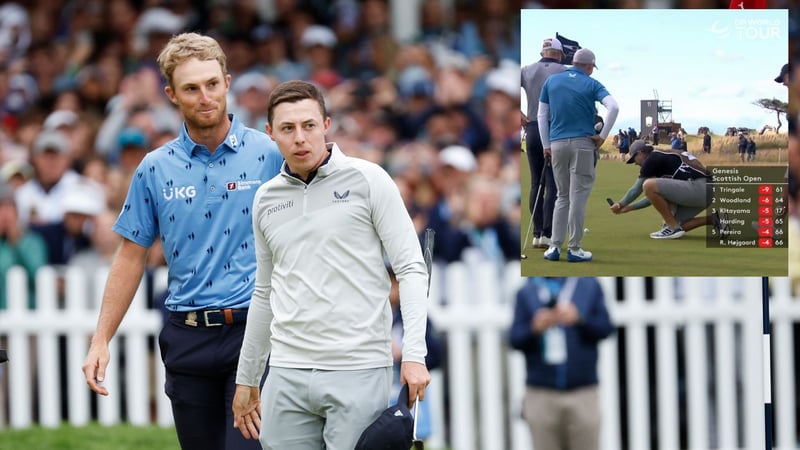 Will Zalatoris und Matt Fitzpatrick bei der Scottish Open 2022. (Foto: Getty/ Twitter @dpworldtour)