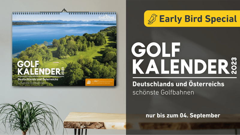 Golfkalender 2023: Jetzt vorbestellen und bei der Early-Bird-Aktion 20 Prozent sparen