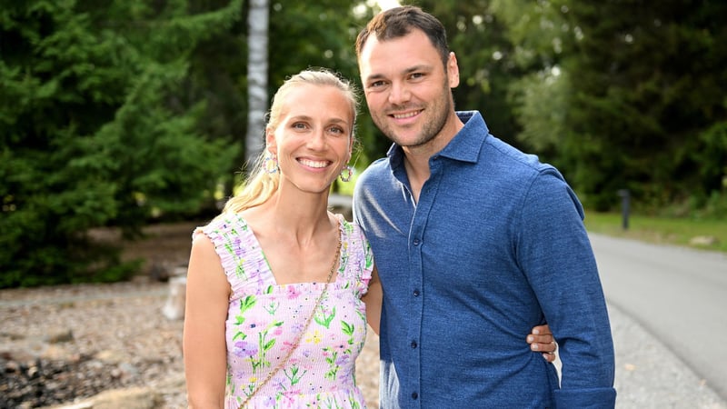 Irene Scholz (links) und Martin Kaymer. (Foto: Frank Föhlinger)