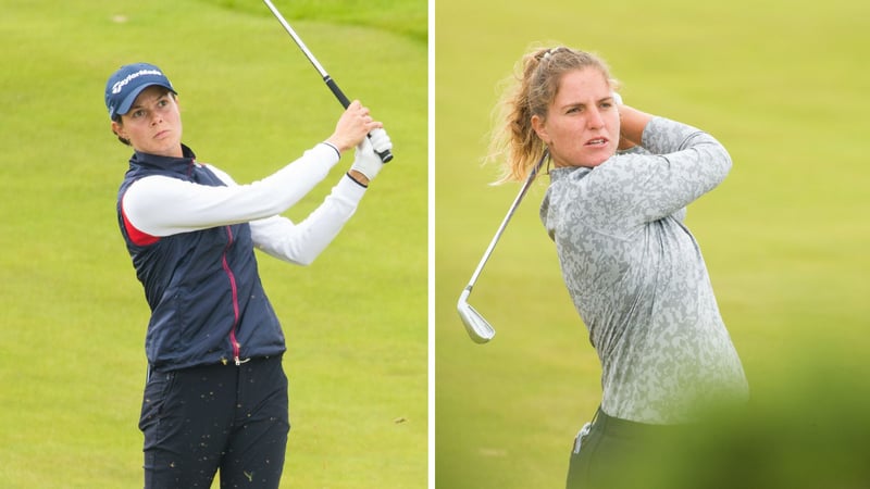 Esther Henseleit und Leonie Harm bei der Women's British Open. (Foto: Flickr.com/ladieseuropeantour)