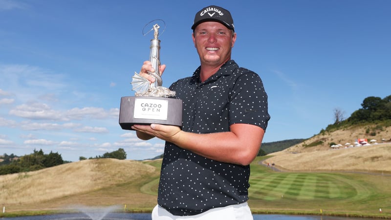 Callum Shinkwin feiert in Wales seinen ersten Sieg auf der European Tour. (Fotos: Getty)