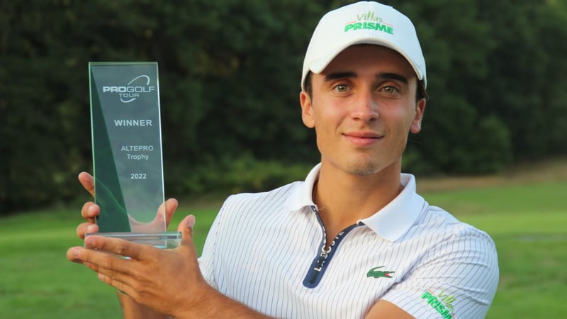 Jean Bekirian gewinnt die Altepro Trophy 2022 auf der Pro Golf Tour. (Foto: Pro Golf Tour