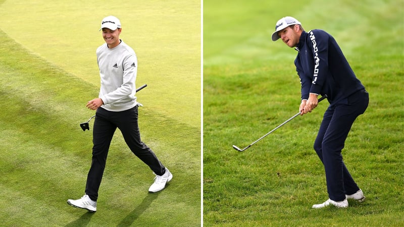 Rasmus Hojgaard hat auf der European Tour gut lachen. Yannik Paul (re.) spielt sich in die Top 10. (Foto: Getty)