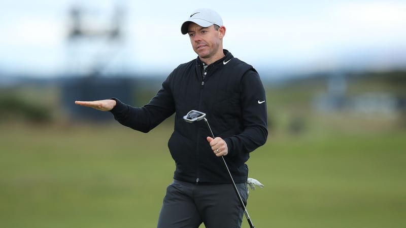 In seiner Vorbereitung auf die Alfred Dunhill Links Championship äußerte sich Rory McIlroy über LIV Golf. (Foto: Getty)