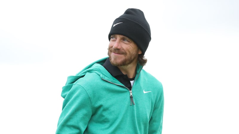 Tommy Fleetwood bei einer Übungsrunde in St. Andrews. (Foto: Getty)