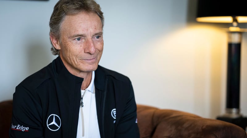 Bernhard Langer im Interview mit Golf Post beim Mercedes Trophy World Final. (Foto: Stefan von Stengel)