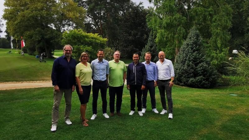 Die Jury (v.l.n.r.): Raoul Hess, Nicole Fetting, Stefan Kirstein, Stefan Vogel, Kariem Baraka, Fabian Bünker und Stephan Westermann (Bild: DGV)