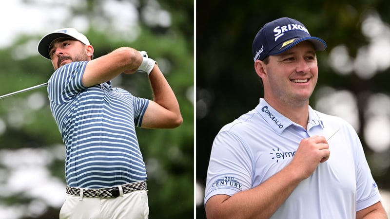 Spielten auf der PGA Tour am Freitag zwei unterschiedlich gute Runden: Stephan Jäger und Sepp Straka. (Fotos: Getty)