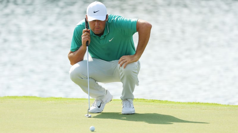 Scottie Scheffler wechselt seinen Putter. Bei der Tour Championship 2022 der PGA Tour (Bild) benutzte der noch seinen alten Putter. (Foto: Getty)