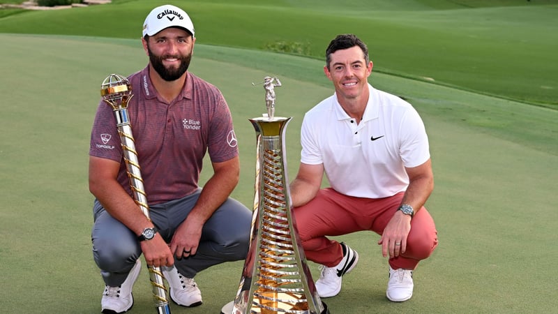 Jon Rahm gewinnt die DP World Tour Championship, Rory McIlroy die Saison 2022. (Foto: Getty)