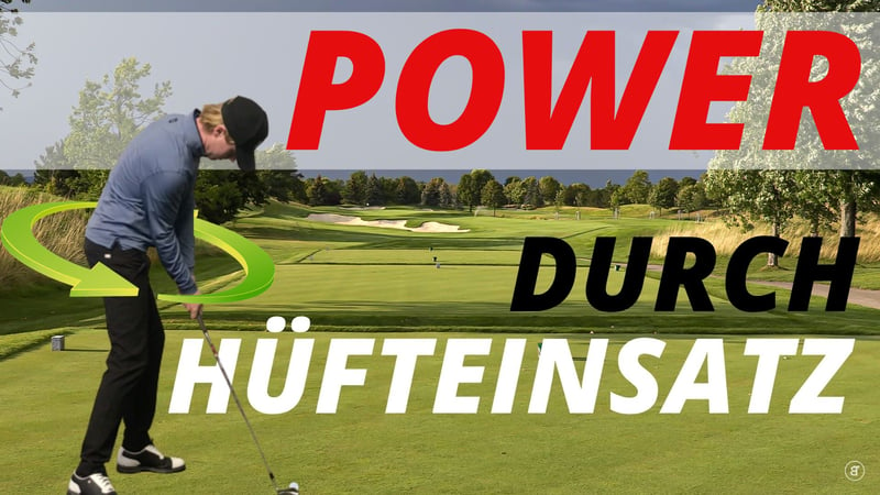 Mehr Power im Golfschwung durch den richtigen Hüfteinsatz. (Foto: Golf für Grünschnäbel)