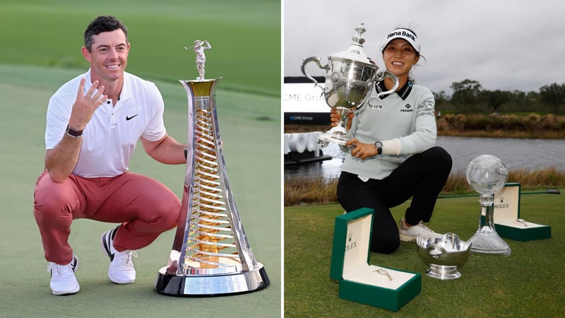 Rory McIlroy gewinnt die DP-World-Tour-Saison mit TaylorMade, Lydia hat ein bunteres Bag. (Foto: Getty)