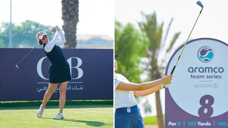 Georgia Hall und Olivia Cowan auf der European Tour. (Foto: Ladies European Tour)