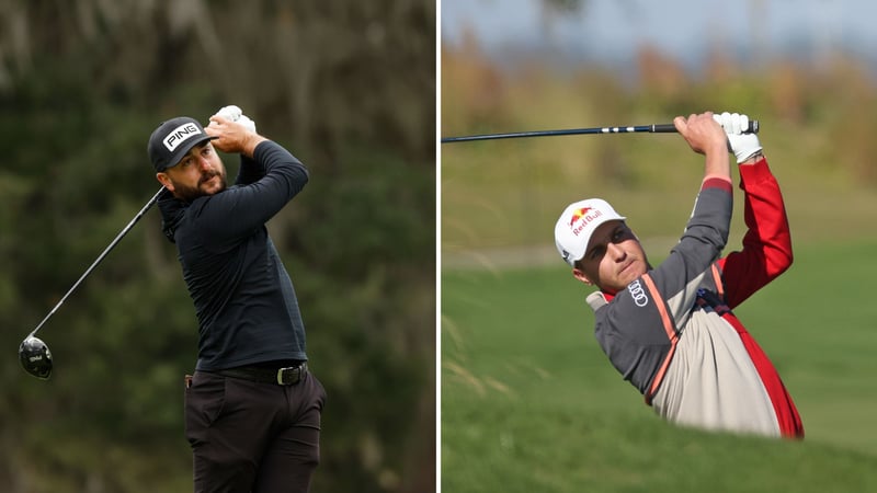 Stephan Jäger und Matthias Schwab bei der RSM Classic 2022 der PGA Tour. (Foto: Getty)