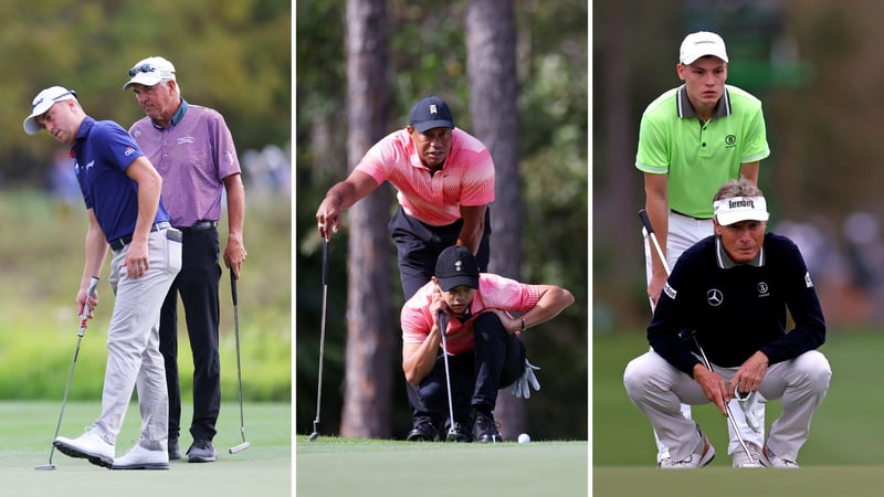 Liefern sich bei der PNC Championship ein Kopf-an-Kopf-Rennen: Team Thomas, Woods und Langer. (Foto: getty)