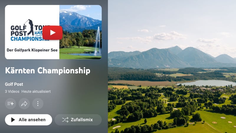 Informative Interviews zur Kärnten Championship. (Foto: Golf Post)