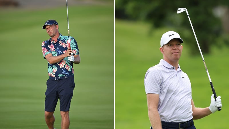 Marcel Siem (li.) und Alexander Knappe spielen am Wochenende um bestmögliche Platzierungen. (Foto: Getty)