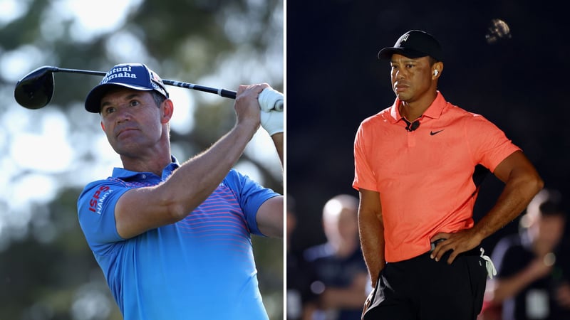 Padraig Harrington (li.) und Tiger Woods. (Foto: Getty)