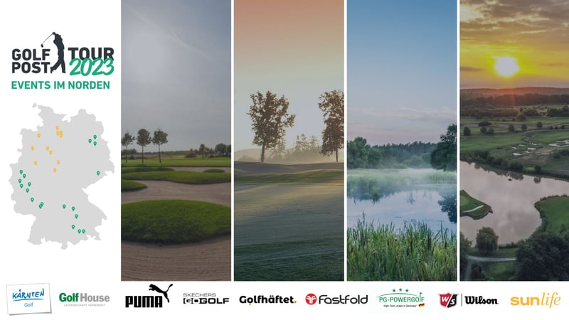 Die Golf Post Tour 2023 mit sieben Events im Norden Deutschlands. (Foto: Golf Post)