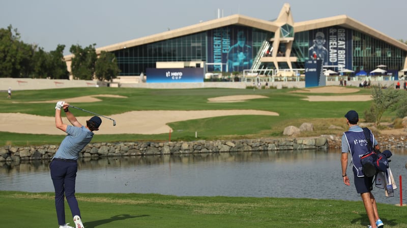 Der Teamkapitän des Teams Großbritannien und Irland in Action: Tommy Fleetwood. (Foto: Getty)