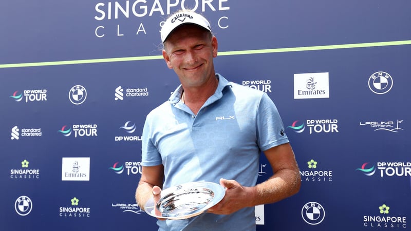 Marcel Siem wird für sein 500. Turnier von der DP World Tour (ehemals European Tour) ausgezeichnet. (Foto: Getty)