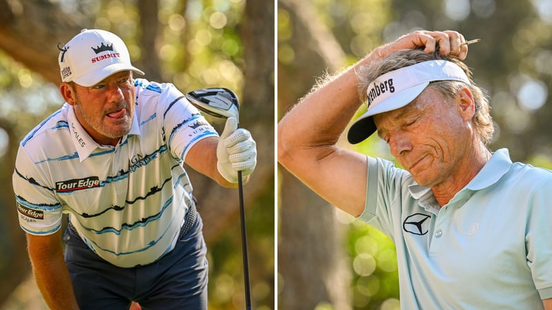 Alex Cejka und Bernhard Langer bei der Trophy Hassan II der PGA Tour Champions. (Foto: Getty)