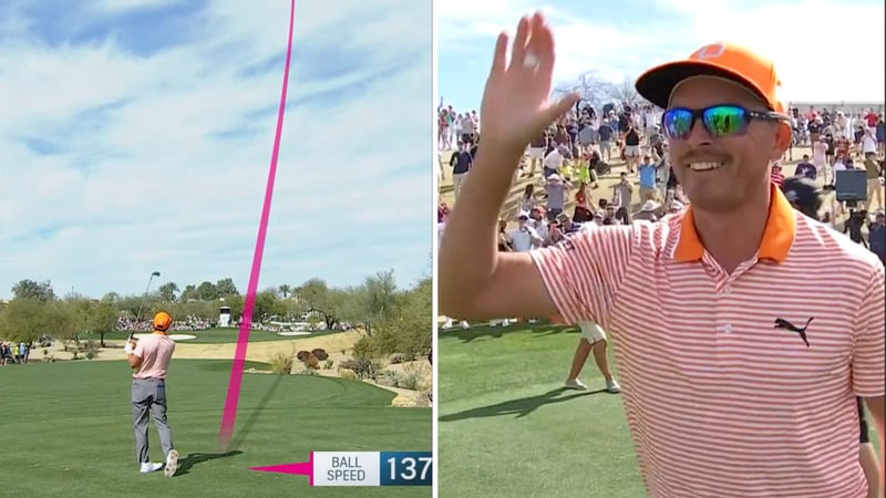 Rickie Fowler mit Hole-in-One bei der WM Phoenix Open. (Foto: Twitter@PGATour)