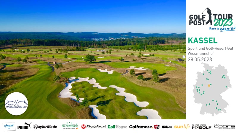 Golf Post Tour 2023: Der Blick über die Golfanlage im Gut Wissmannshof.