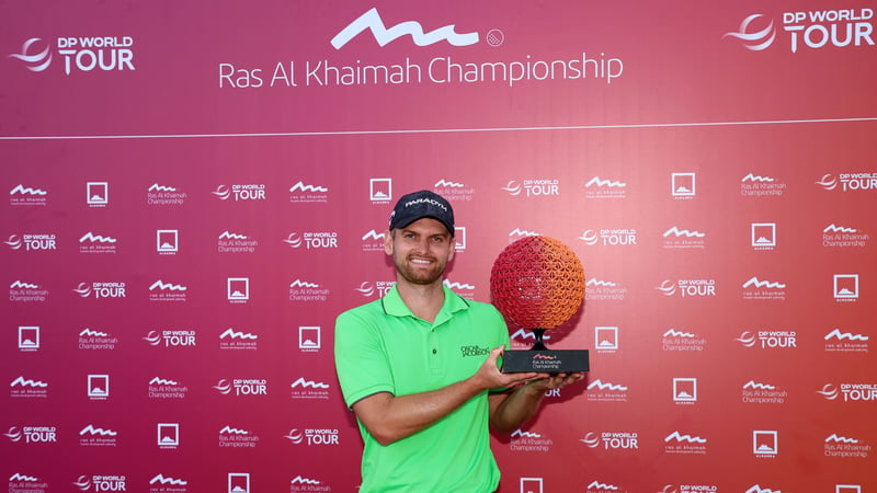 Krimi auf Bahn 18: Daniel Gavins holt sich seinen zweiten Sieg auf der DP World Tour. (Foto: Getty)