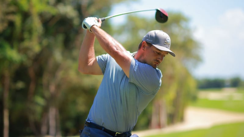 Bryson DeChambeau führt mit seinem Team das Leaderboard der LIV Golf Series an. (Foto: Getty)