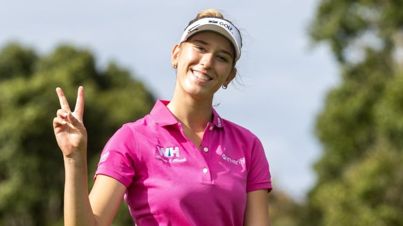 Chiara Noja führt mit zwei Schlägen auf der Ladies European Tour. (Foto: Twitter/@LETgolf)