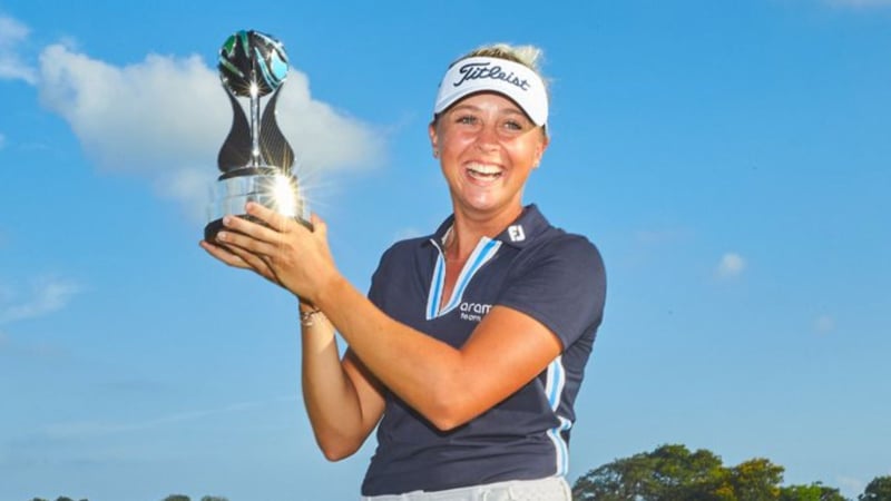 Pauline Roussin-Bouchard siegt zum zweiten Mal auf der Ladies European Tour. (Foto: Twitter/@LETgolf)