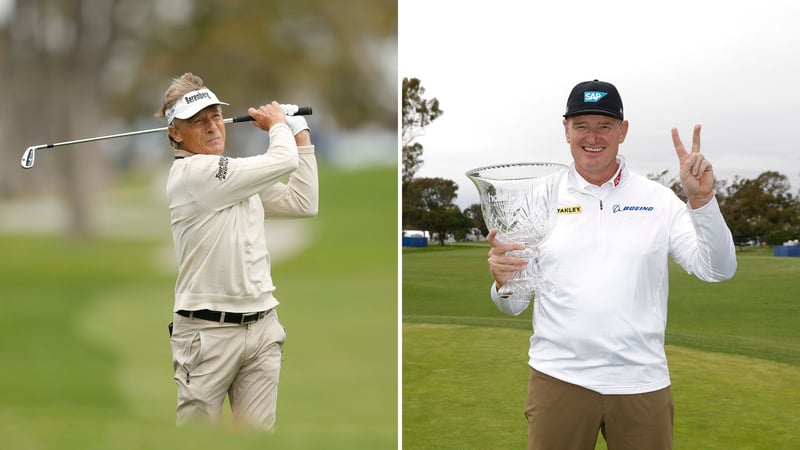 Bernhard Langer verpasst den Rekord auf der PGA Tour Champions. Ernie Els gewinnt zum zweiten Mal die Hoag Classic. (Foto: Getty)