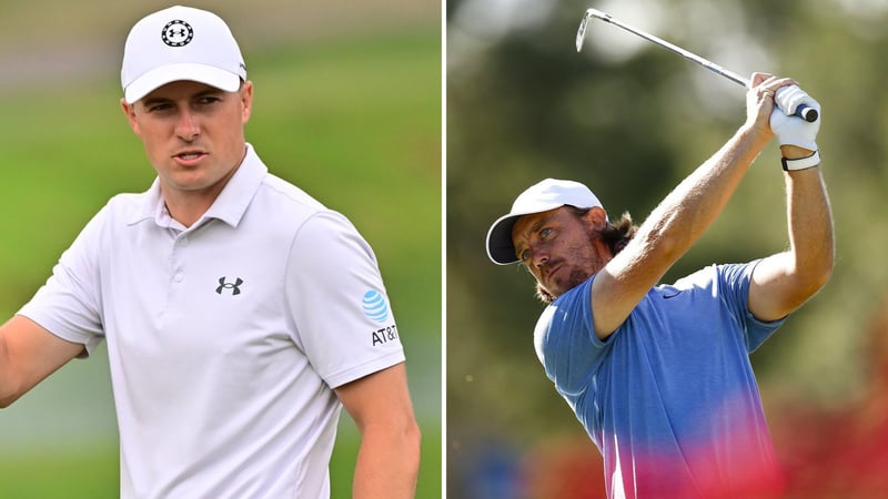 Jordan Spieth und Tommy Fleetwood mit der Chance auf den Sieg auf der PGA Tour. (Foto: Twitter/@GolfCentral)