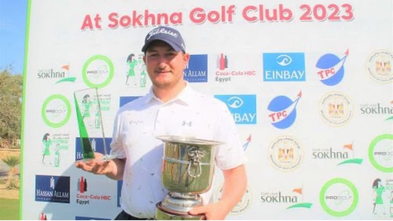Clement Guichard, Sieger der Red Sea Egyptian Classic 2023. (Foto: Pro Golf Tour)