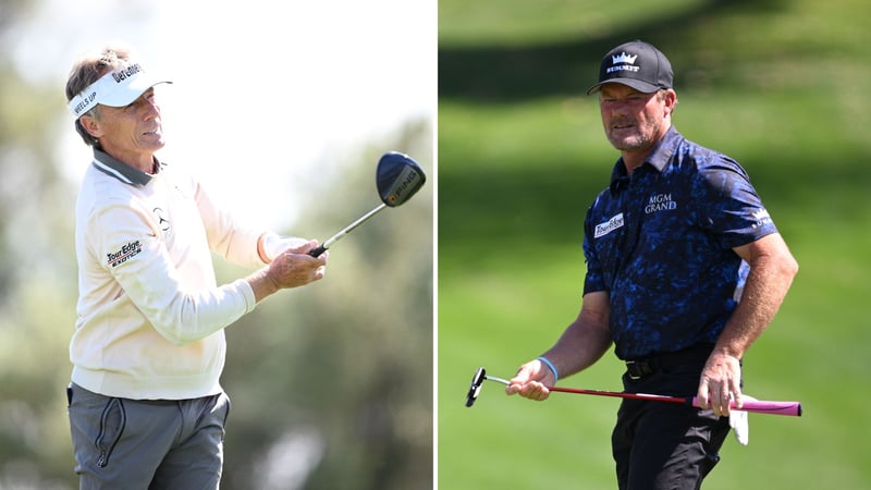 Round Up: Bernhard Langer und Alex Cejka spielten sich in Kalifornien in die Top 20. (Fotos: Getty)