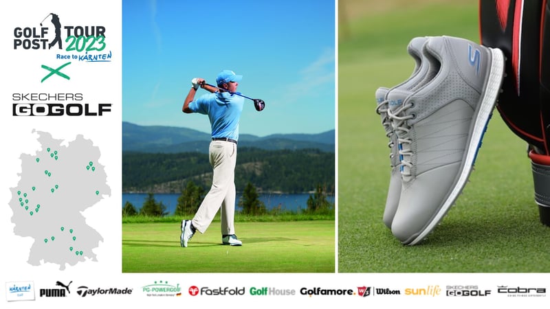 Skechers als Partner der Golf Post Tour 2023. (Foto: Golf Post)