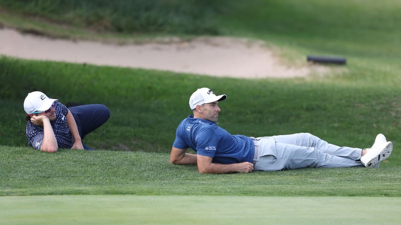 Warten: Ewen Ferguson und Oliver Wilson. (Foto: Getty)